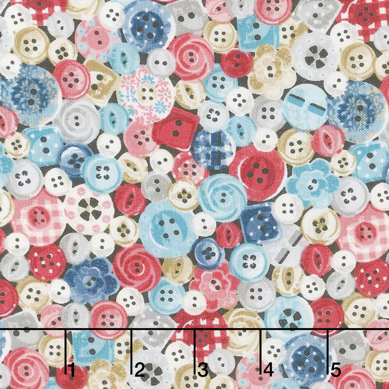 Stitch in Time - Buttons Multi Yardage