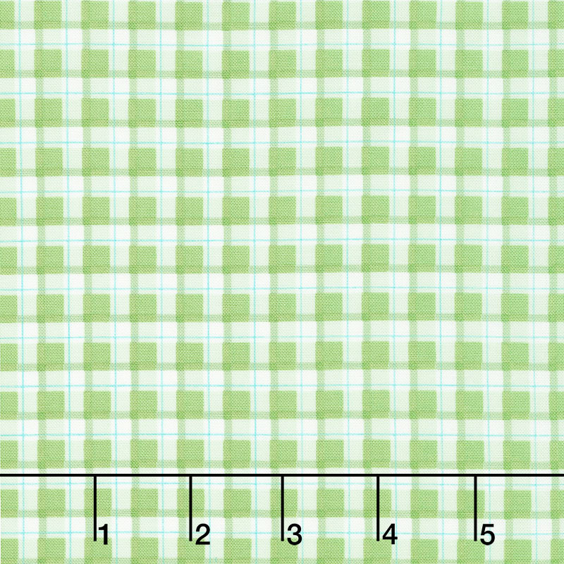 Ready Set Splash - Plaid Green Yardage