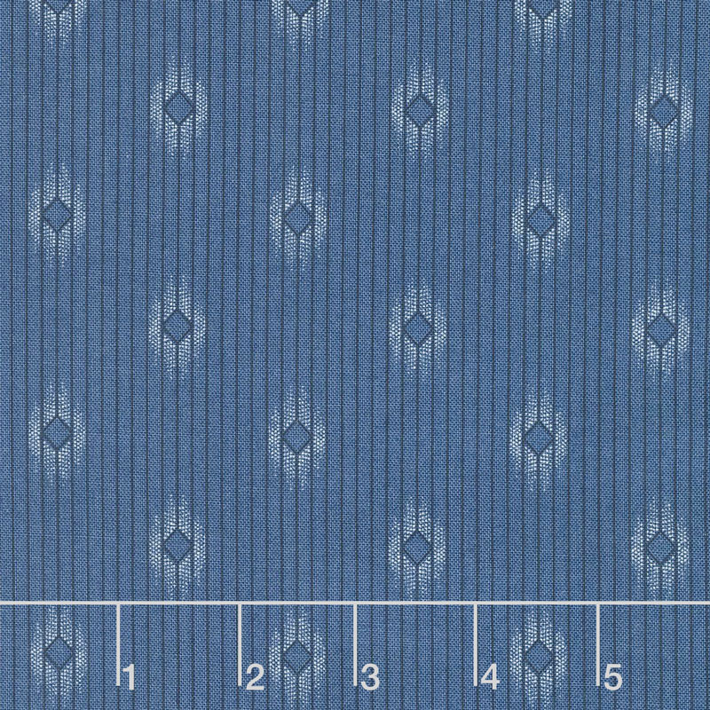 Crystal Lake - Diamond Stripes Light Blue Yardage