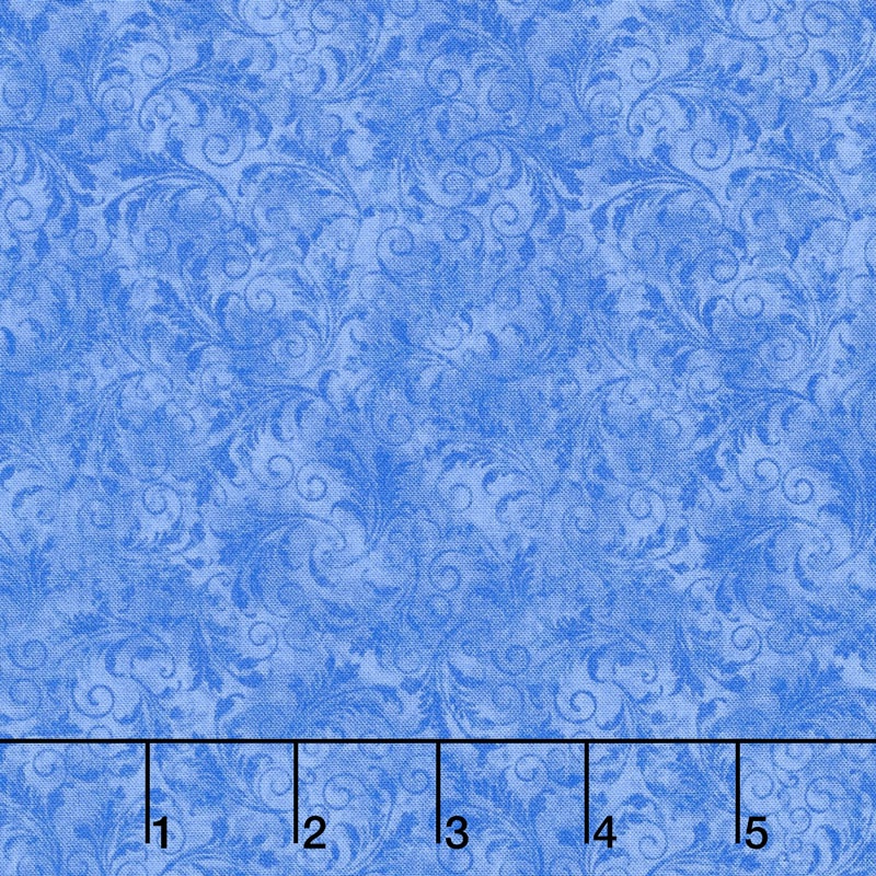 Echo - Tonal Filigree Blue Yardage