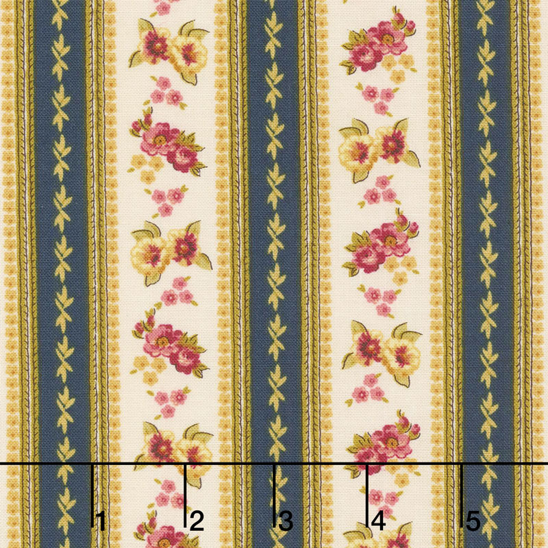 Bricolage - Ticking Stripe Navy Yardage