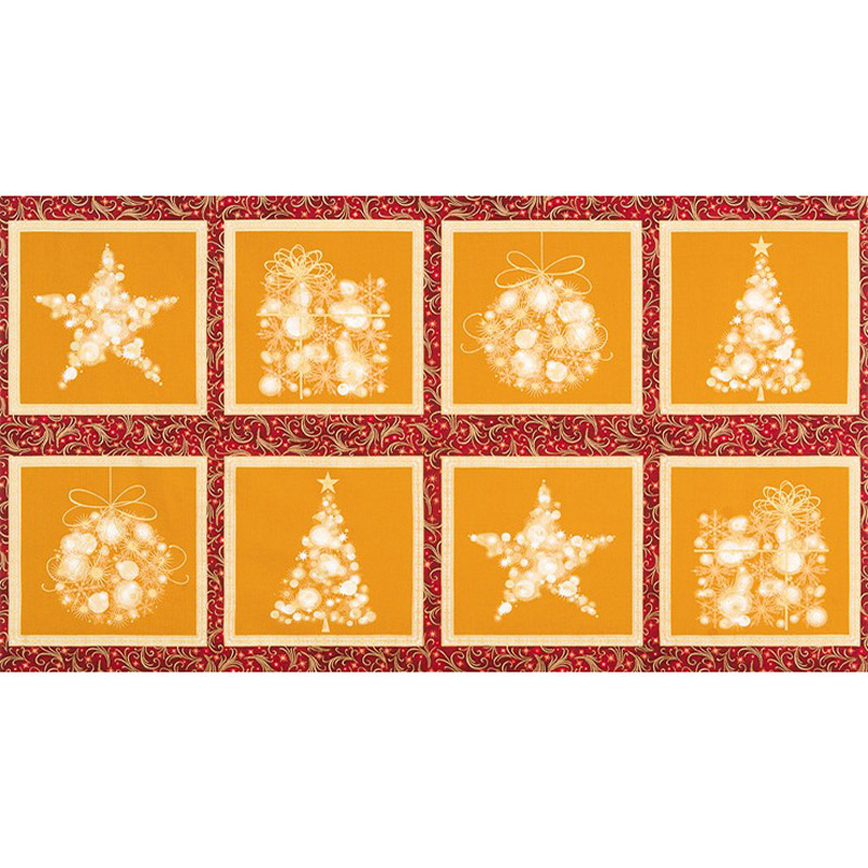 Winter's Grandeur 6 - Holiday Ornaments Holiday Metallic Panel