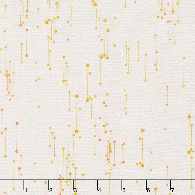 Modern Backgrounds Colorbox - Connected Dots Fog Maize Yardage