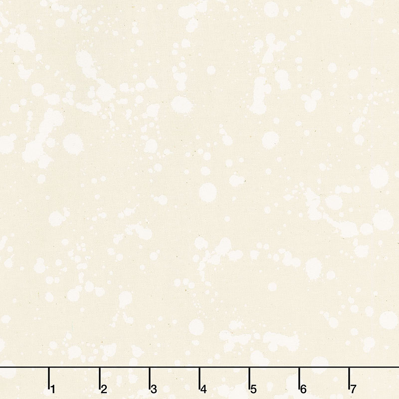 Natural Blooms - Splatter Snow Yardage