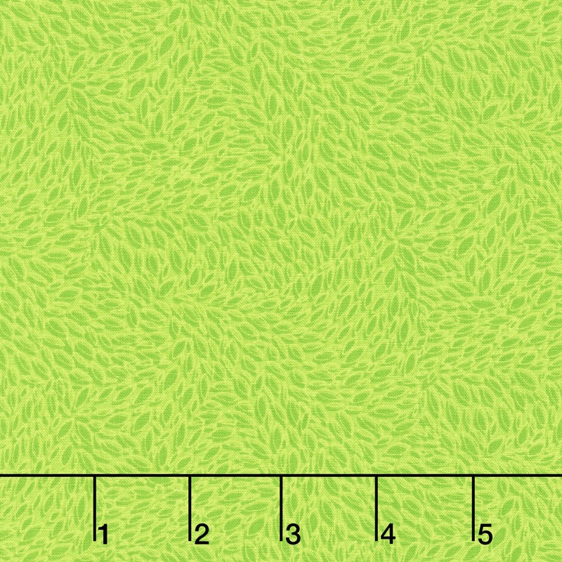 Hopscotch - Leaves in Motion Lime Yardage