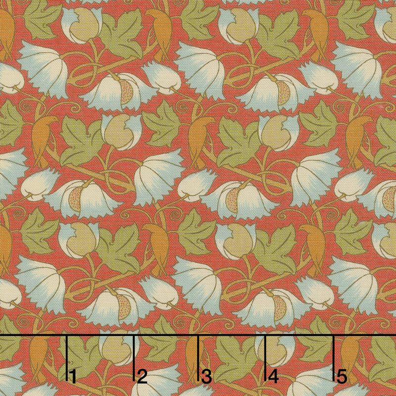 Voysey - Perching Birds 1900 Russet Yardage