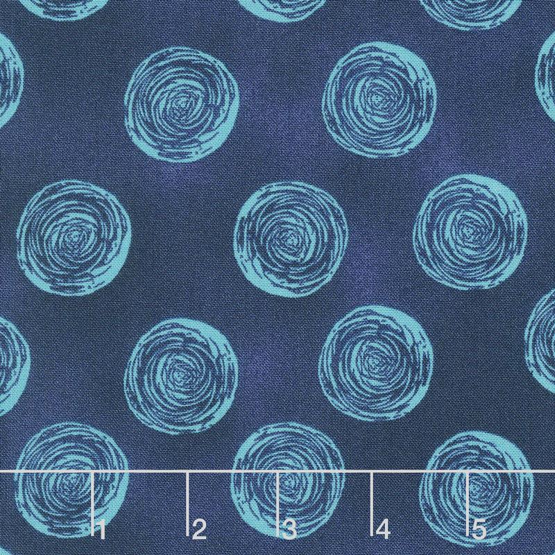 Makers Home - Ranunculus Navy Yardage