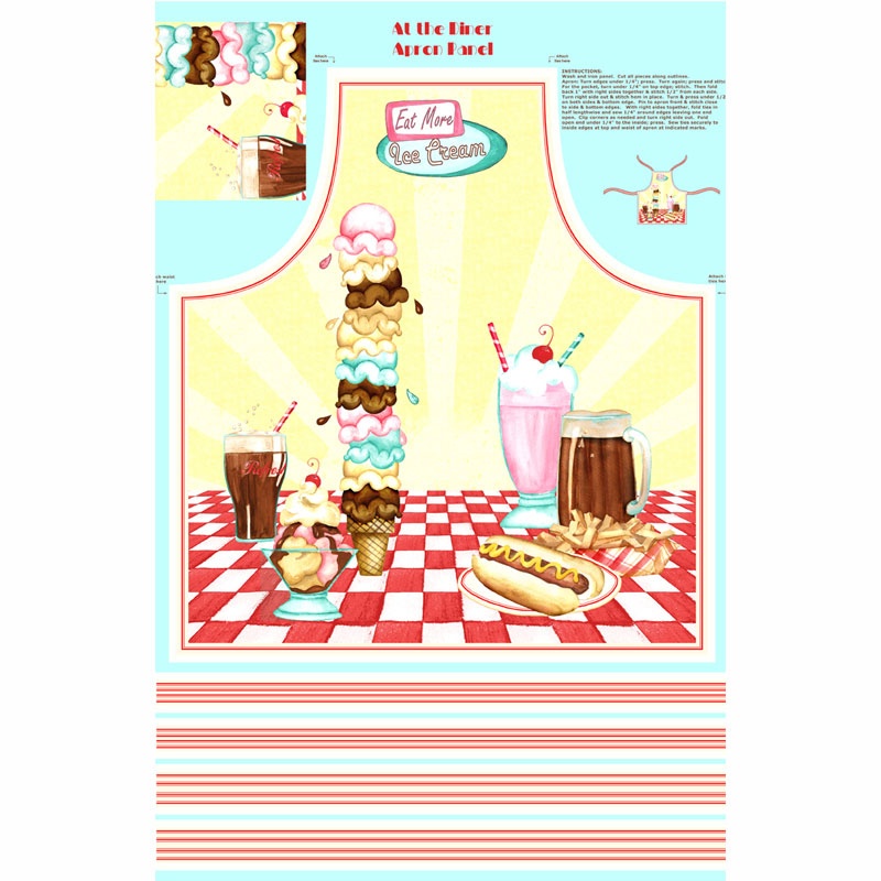 At the Diner - Apron Multi Panel