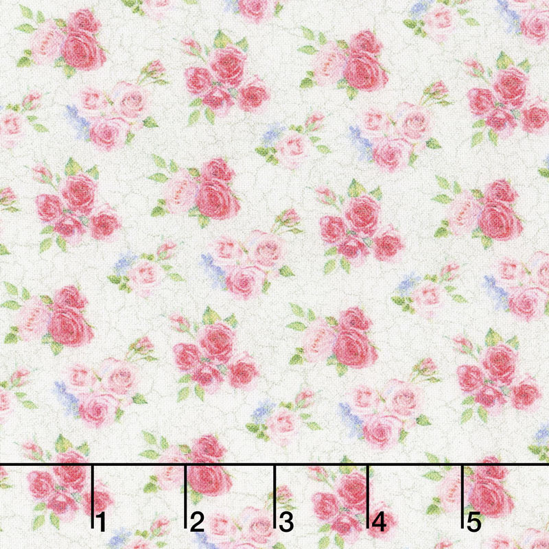 Bunny Love - Mini Flower Bouquet Cream Yardage