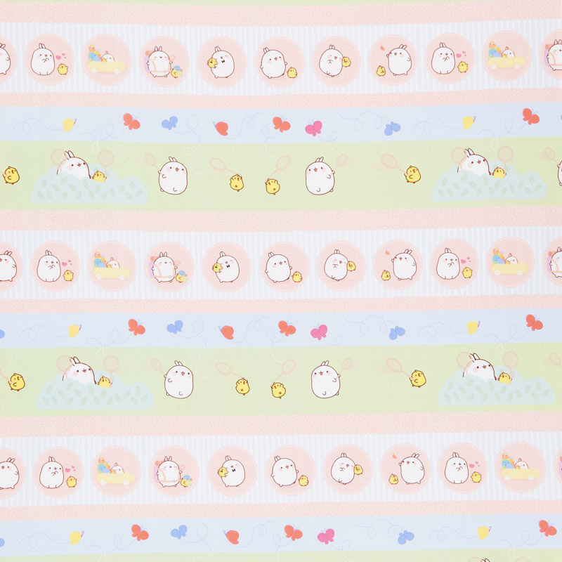 Molang - Stripe Pink Yardage