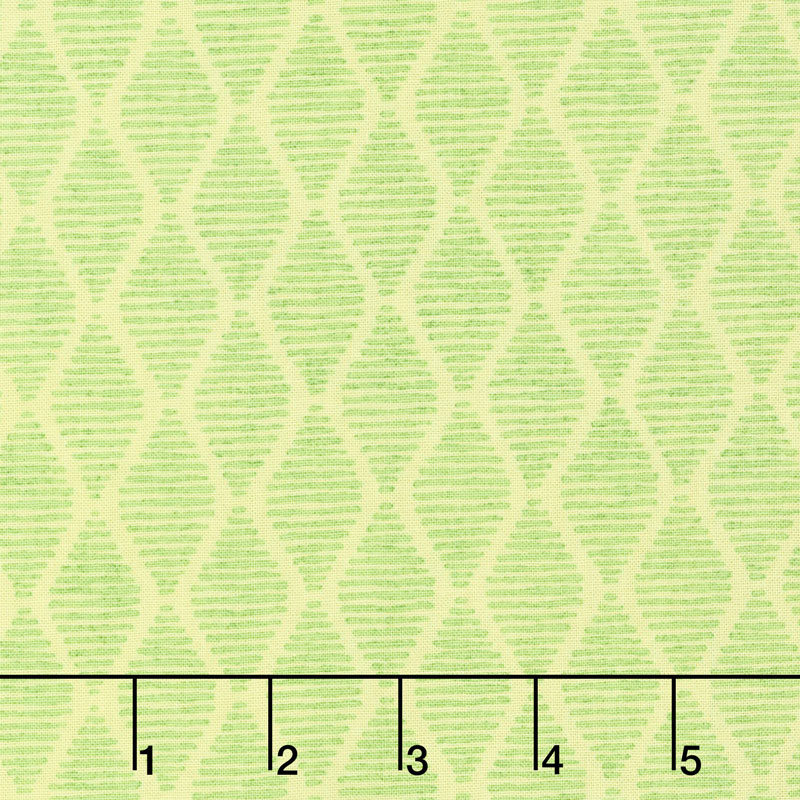 Fruitful Pleasures - Diamonds Green Yardage