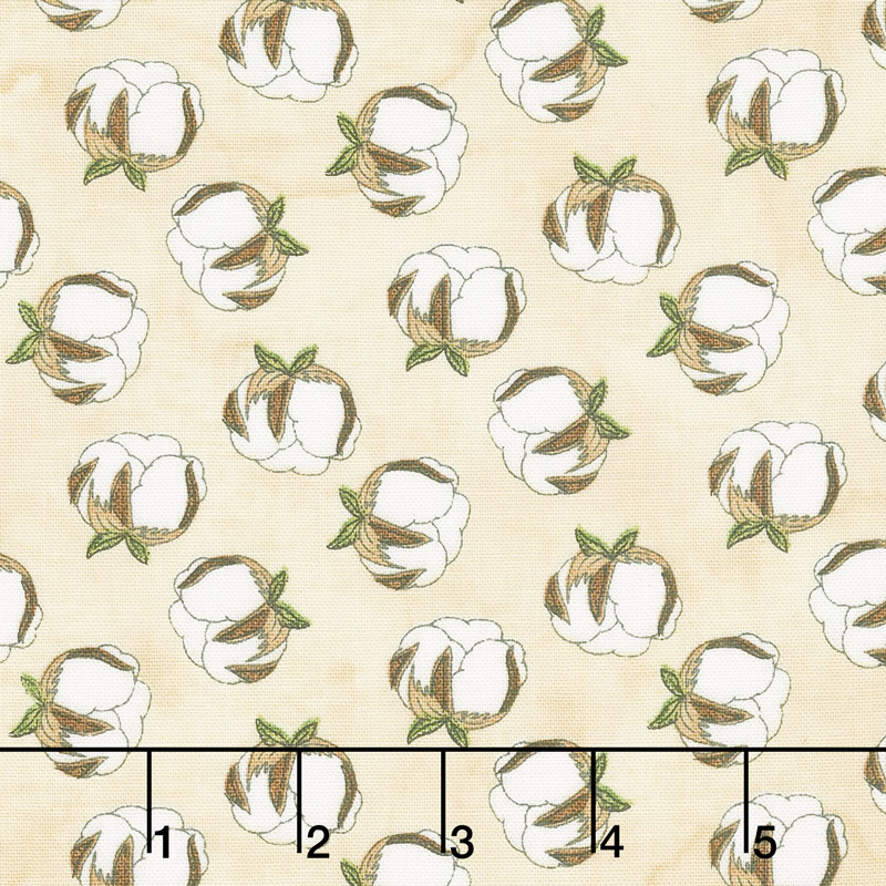 Love 4 Cotton - Mini Cotton Balls Ivory Yardage