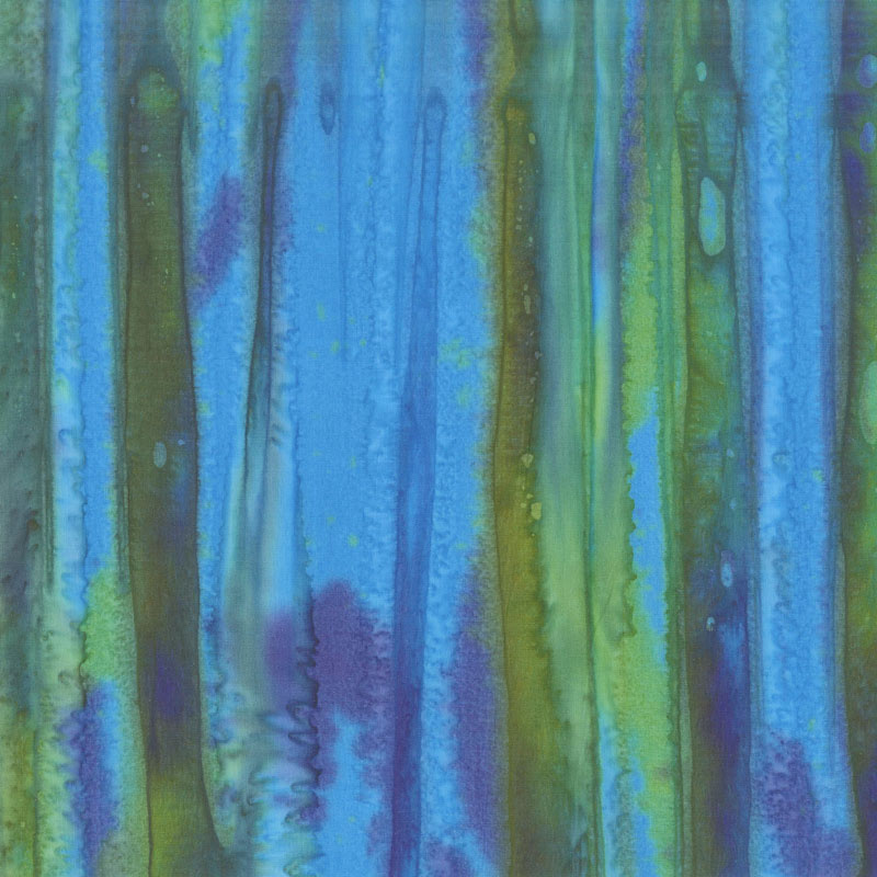 Parfait Batiks - Blue Raspberry Yardage