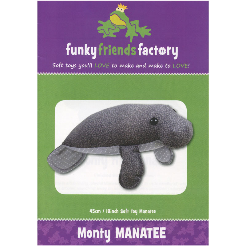 Monty the Manatee Funky Friends Factory Pattern