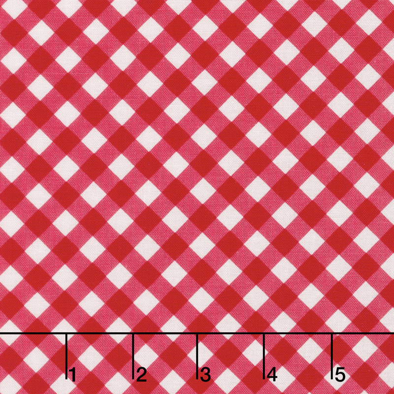 Seaside - Gingham Red Yardage