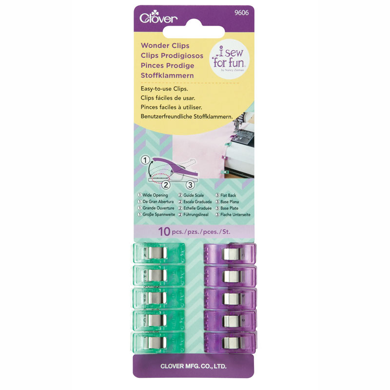 Clover Wonder Clips - 10 Count