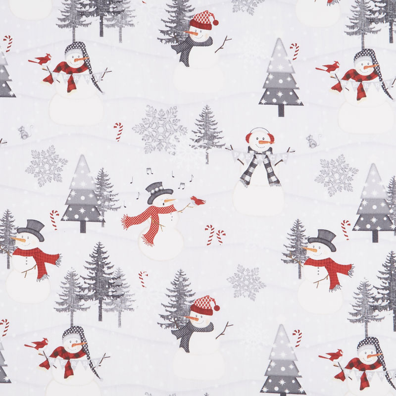Snowy Wishes - Scenic Gray Yardage