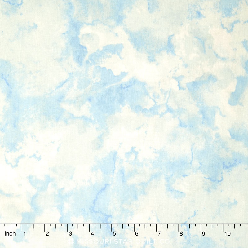 Rainbow Seeds - Texture Blue Yardage