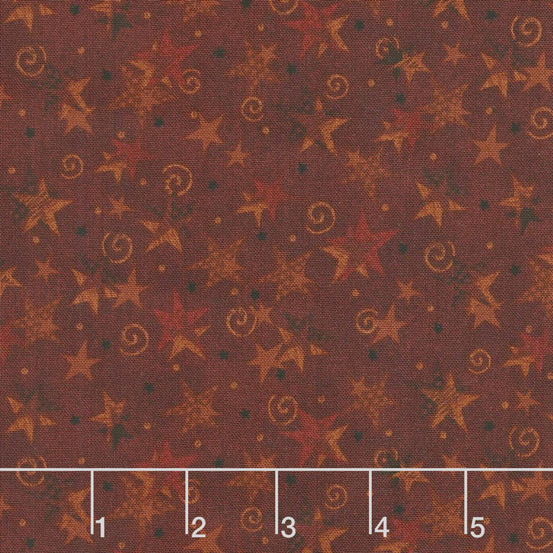 Itty Bitty - Stars Red Yardage