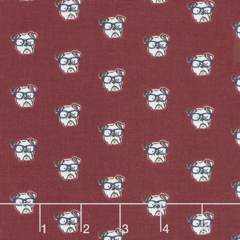 Hey Mister - Profile Pic Burgundy Yardage