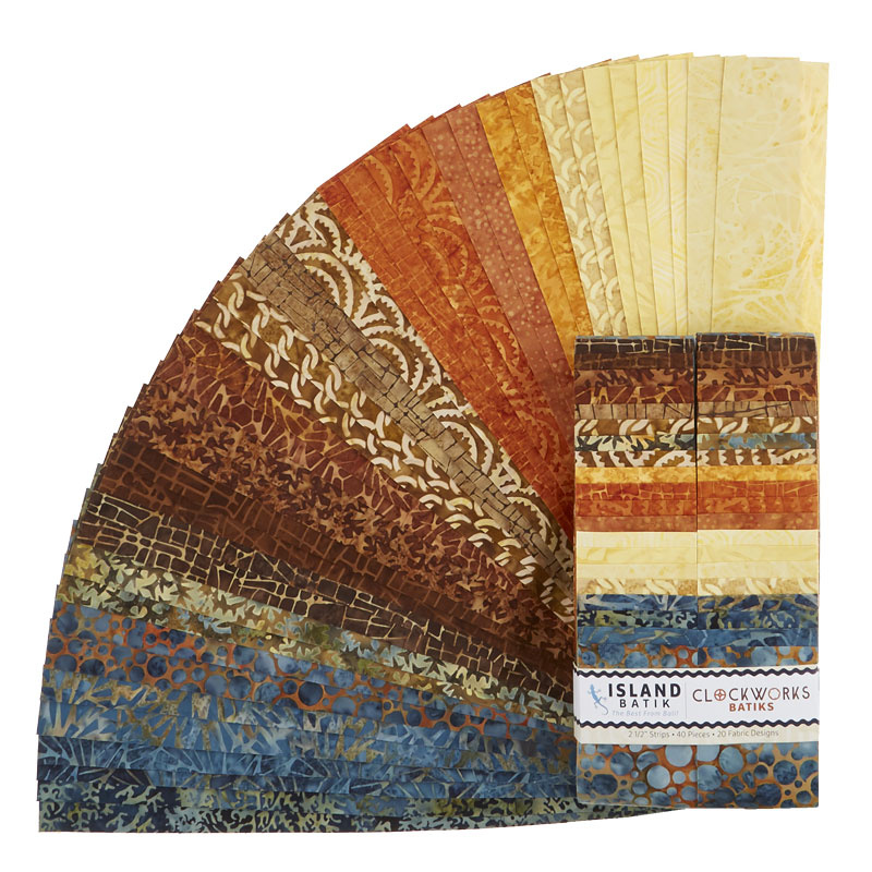 Clockworks Batiks Strips