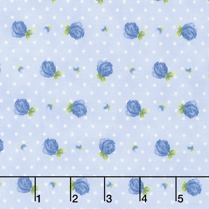 June's Cottage - Rosebud Raindrop Yardage
