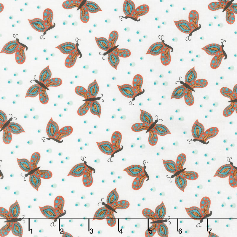 Gypsy - Butterfly Cream Yardage
