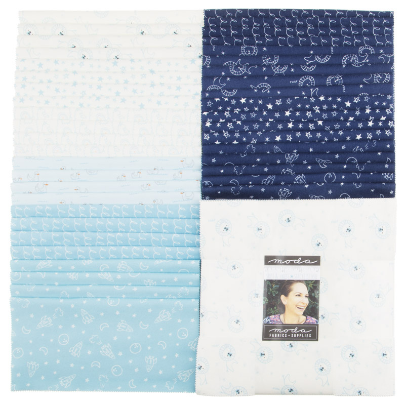 Soft & Sweet Blue Flannel Layer Cake