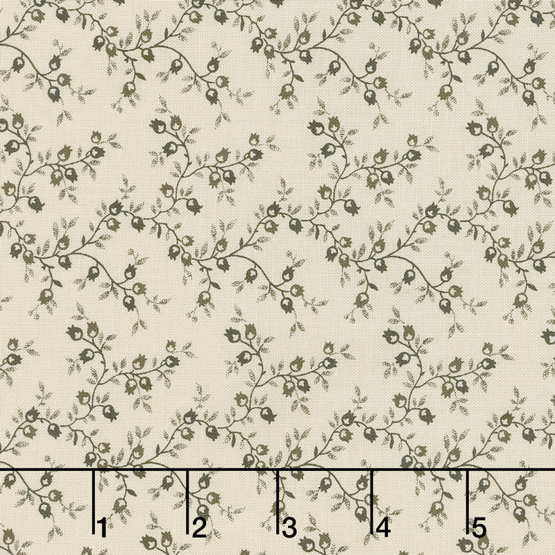 Jo's Shirtings - Pomegranate Latte Charcoal Yardage