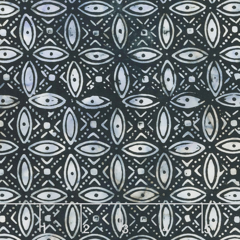 Calypso Batiks - Geometric Midnight Yardage