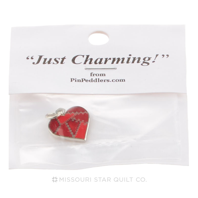 Patched Heart Charm Red Pin Peddlers — Missouri Star Quilt Co.