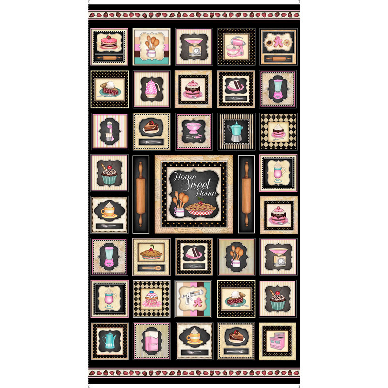 Home Sweet Home - Small Patch Black Panel