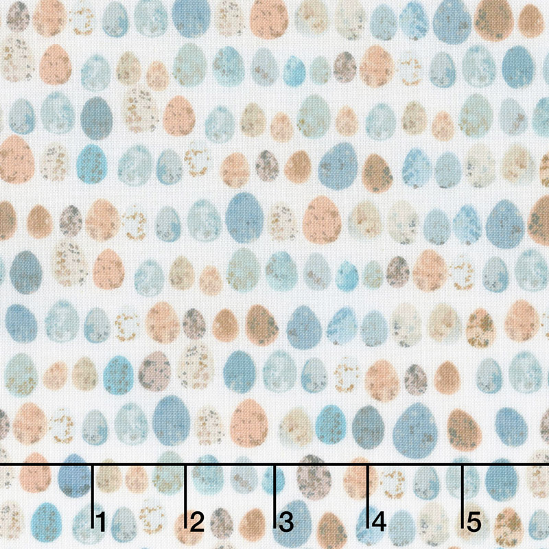 Birdsong - Speckled Eggs White Yardage
