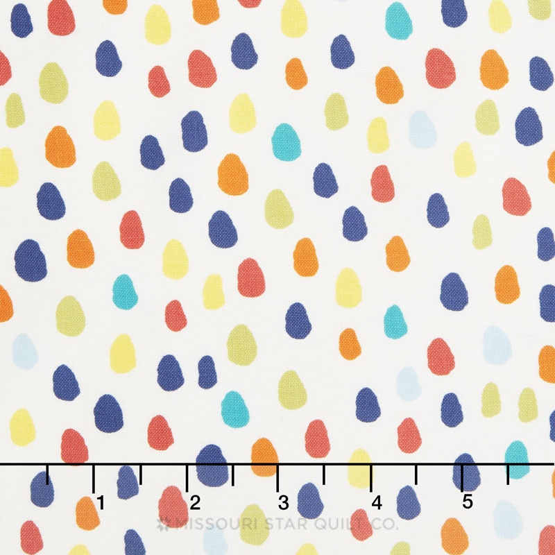 Hello World - Specks Cream Yardage