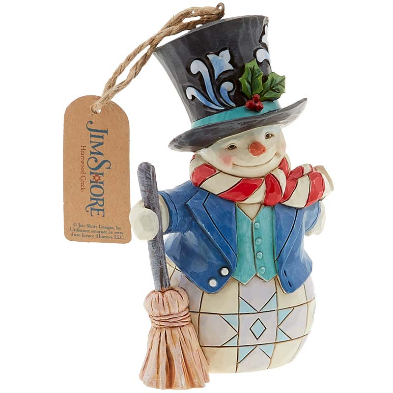 Jim Shore Heartwood Creek Top Hat Snowman Ornament