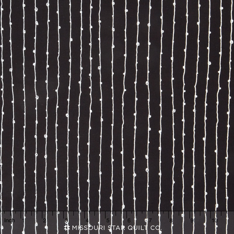Blueberry Park - Neutral Black Strand Yardage