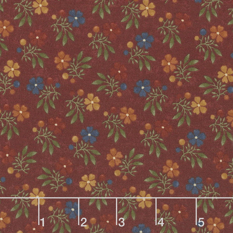 Nature's Glory - Fall Bouquet Red Yardage
