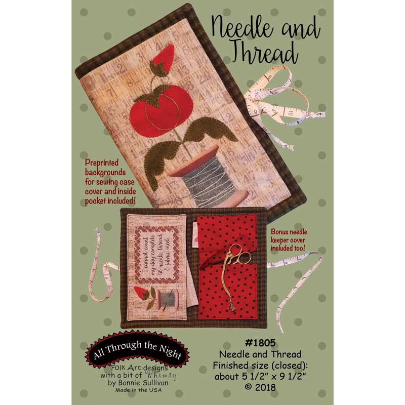 Needle and Thread Sewing Case Pattern