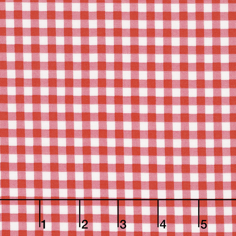 Afternoon Picnic - Gingham Red Yardage