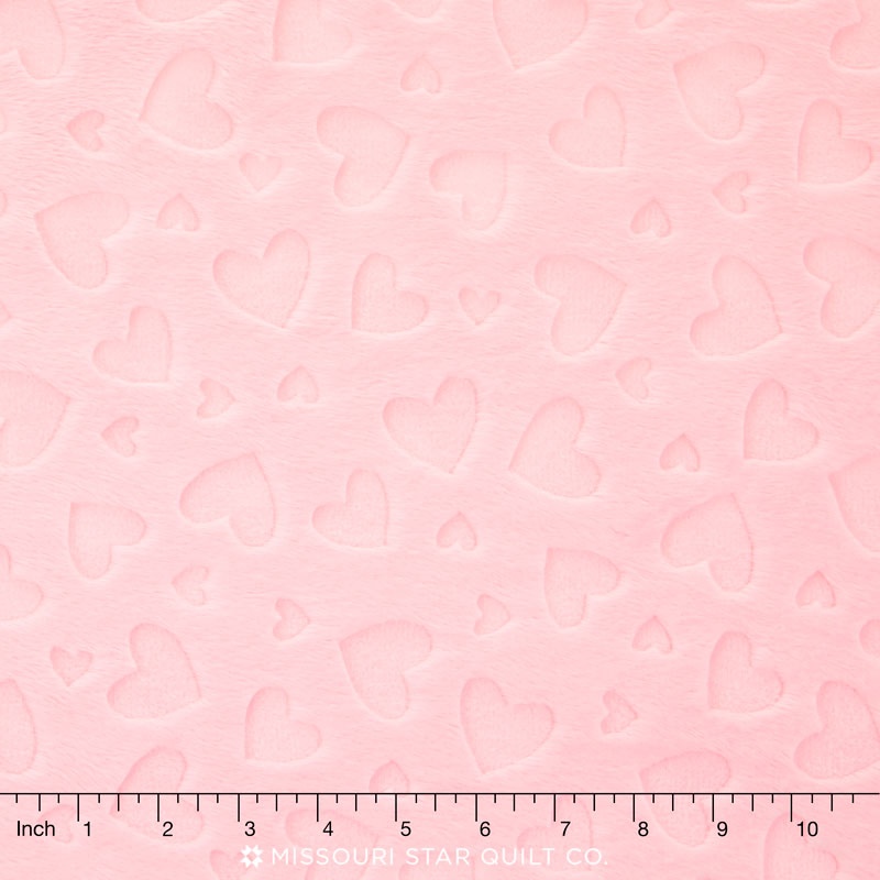 Cuddle Embossed Heart - Blush 60