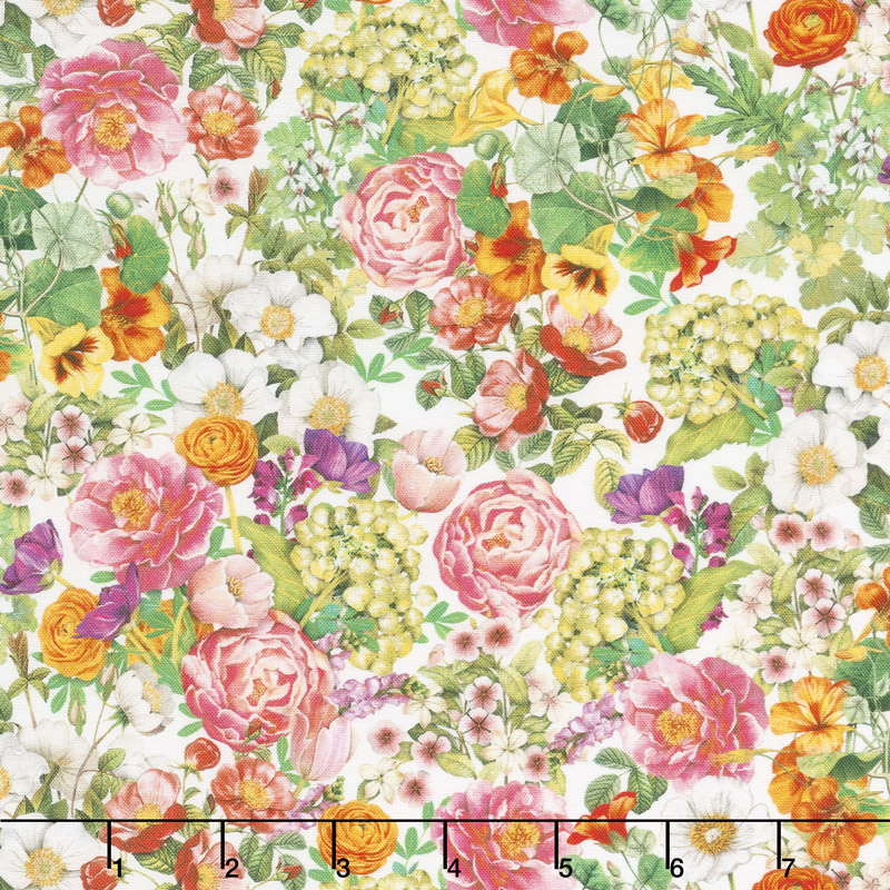 Everyday Favorites - Flowers Blossom Digitally Printed Yardage