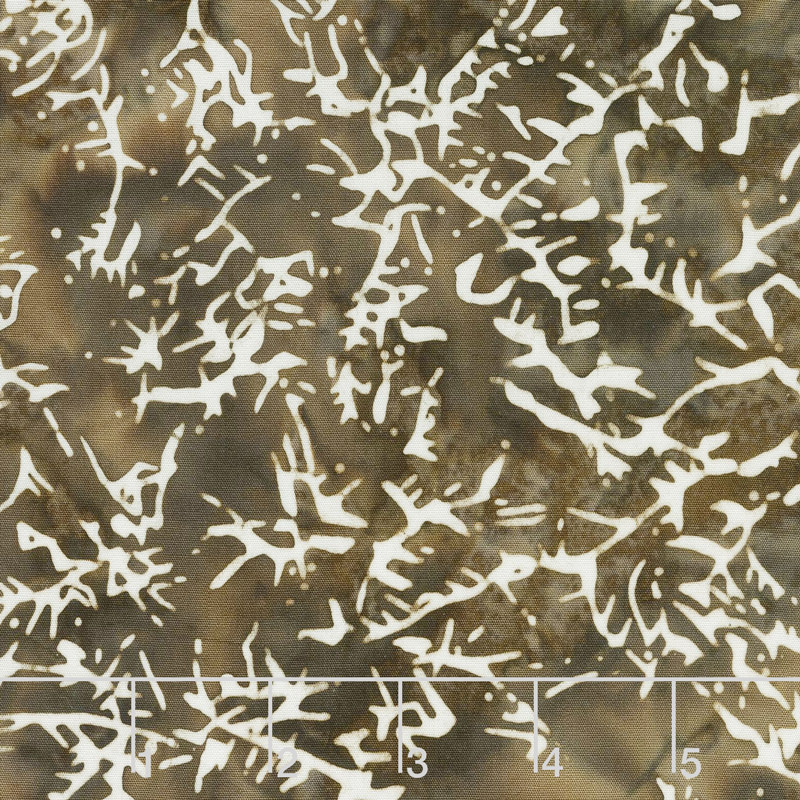 Chocolate and Creams Batiks - Cracked Ice Sable Yardage