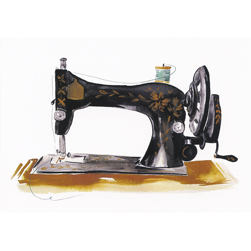 Antique Sewing Machine Watercolor Paint Kit Let's Make Art