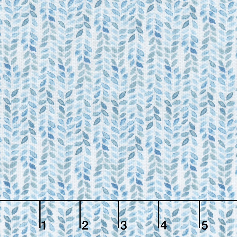 Birdsong - Herringbone Aqua Yardage