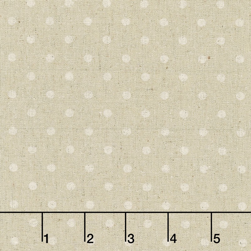 Linen Mochi Dot - Dot Sand Linen Yardage