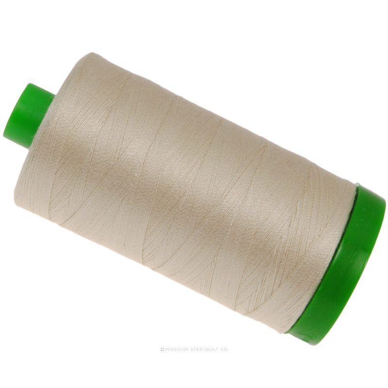 Aurifil 40 WT 100% Cotton Mako Large Spool Thread - Light Beige