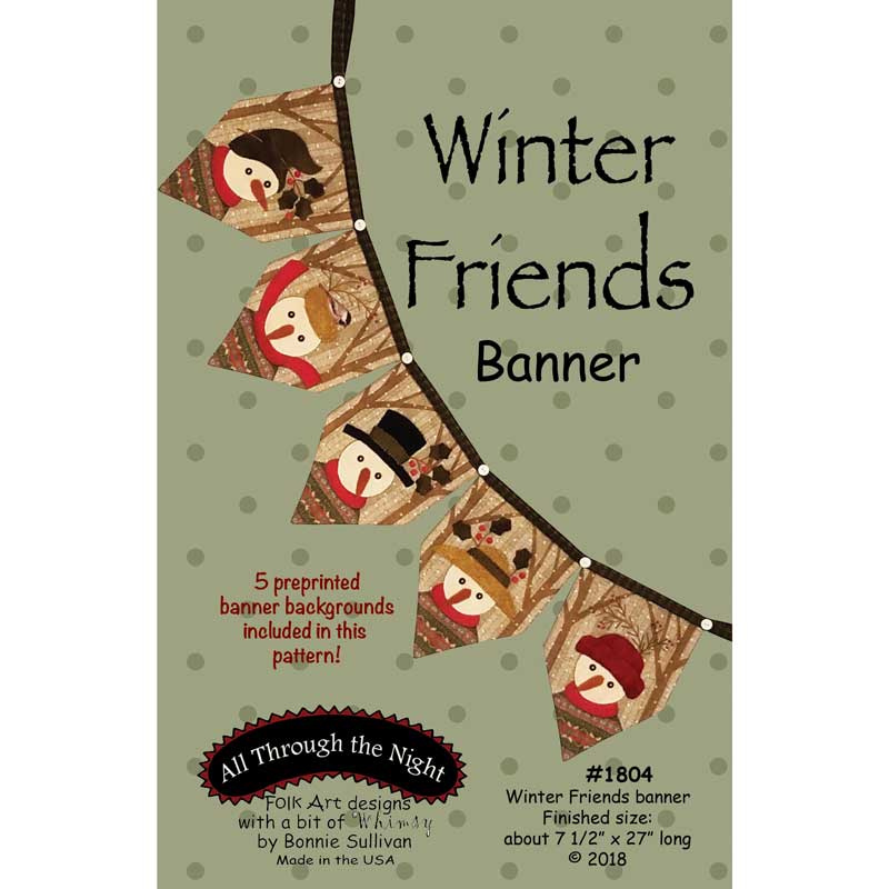 Winter Friends Banner Pattern