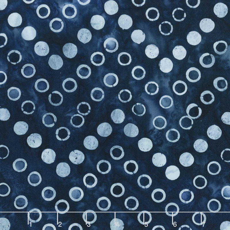 Artisan Batiks - Color Source 7 Dots Indigo Yardage