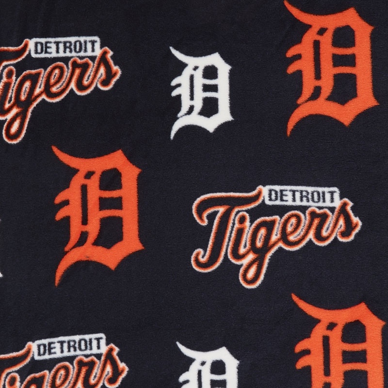 MLB Fleece - Detroit Tigers Blue Yardage