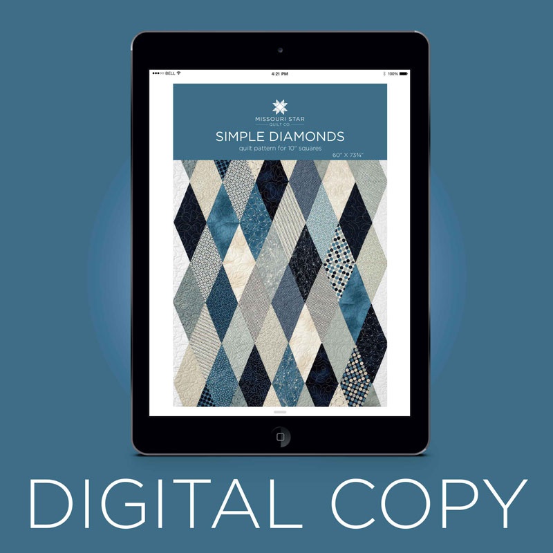 Digital Download - Simple Diamond Quilt Pattern by MSQC